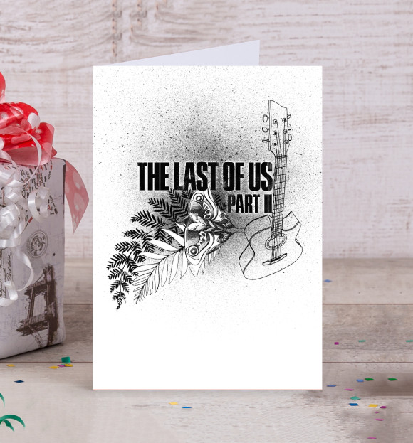 Открытка с изображением The Last of Us Part II цвета Белый