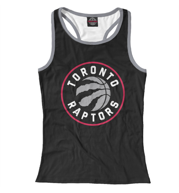 Женская майка-борцовка с изображением Торонто Рэпторс цвета Белый