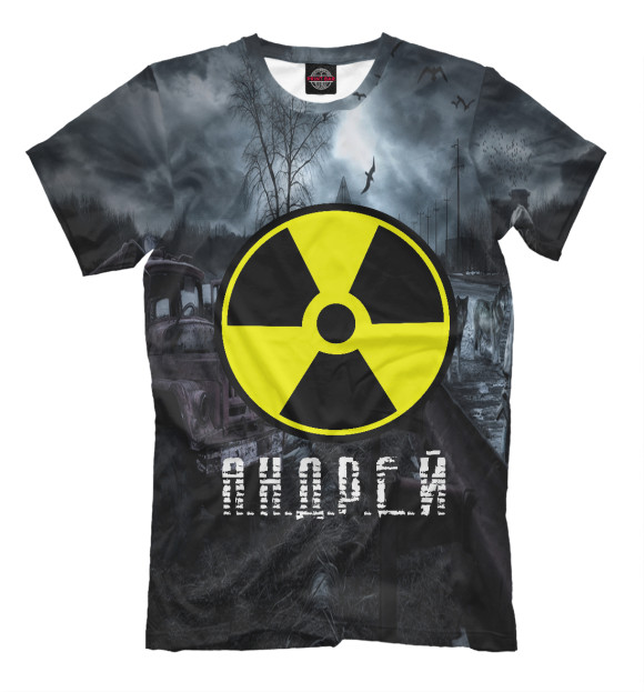 Мужская футболка с изображением S.T.A.L.K.E.R-АНДРЕЙ цвета Черный