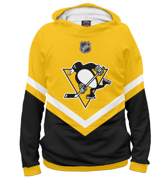 Женское худи с изображением Pittsburgh Penguins цвета Белый