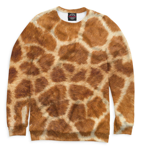 Свитшот для девочек с изображением Жираф цвета Белый