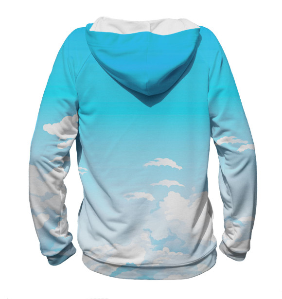 Мужское худи с изображением ПВО цвета Белый