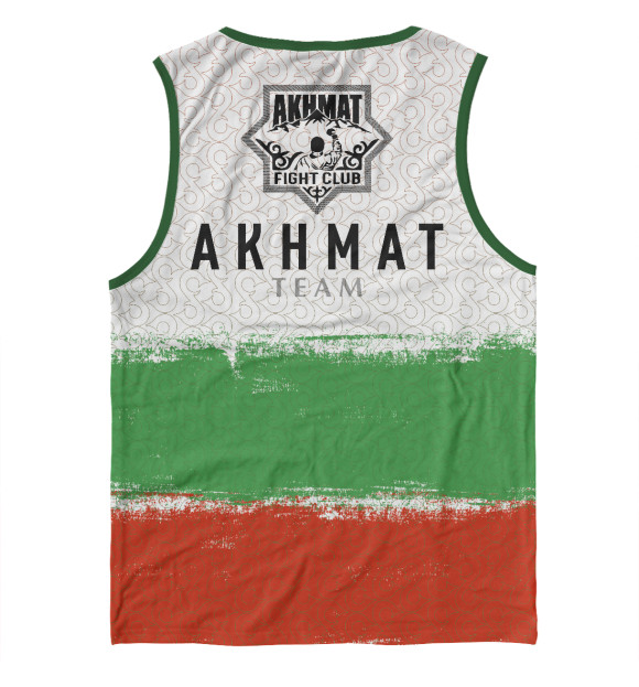 Майка для мальчика с изображением Akhmat Fight Club Team цвета Белый