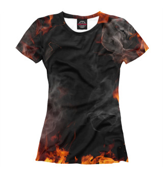 Женская футболка В огне