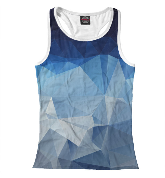 Женская майка-борцовка с изображением Абстракция цвета Белый