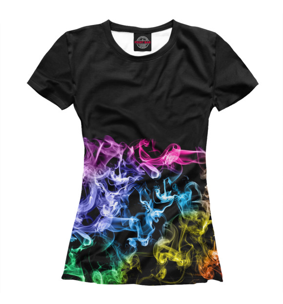 Футболка для девочек с изображением color vape цвета Белый