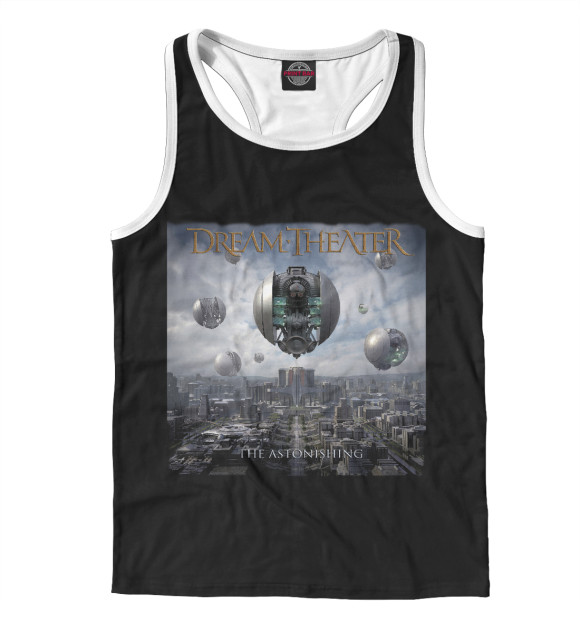 Мужская майка-борцовка с притом Dreamtheater цвета Белый Мужская майка-борцовка с изображением Dreamtheater цвета Белый