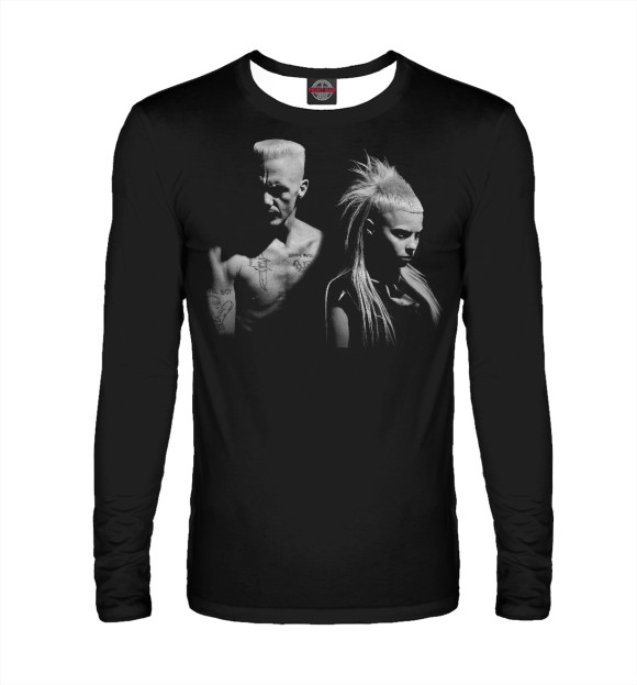 Мужской лонгслив с изображением Antwoord цвета Белый
