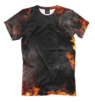 Мужская футболка В огне