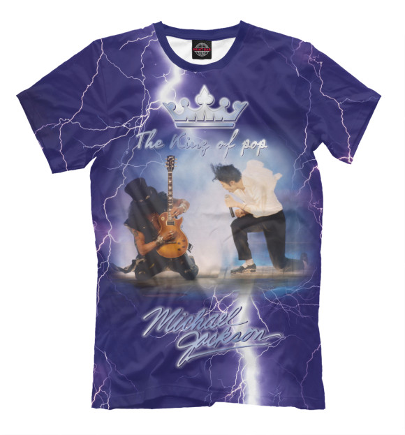 Мужская футболка с изображением Jackson legend цвета Молочно-белый