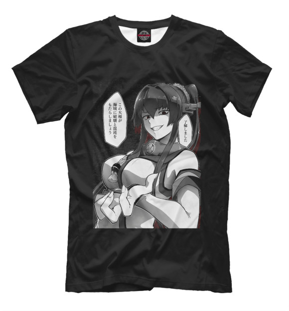 Мужская футболка с изображением Gesugao цвета Черный