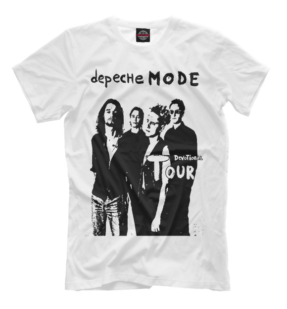 Футболка для мальчиков с изображением depeche mode цвета Молочно-белый