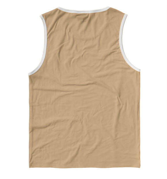 Мужская майка с изображением Briard цвета Белый