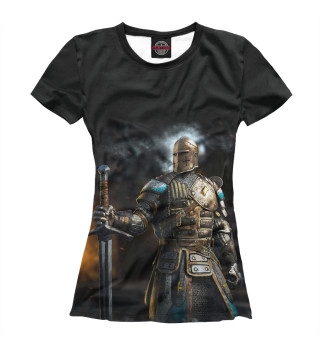 Женская футболка честь рыцаря