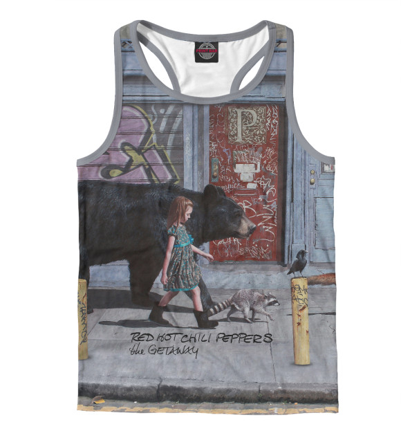 Мужская майка-борцовка с изображением RHCP. The Getaway цвета Белый