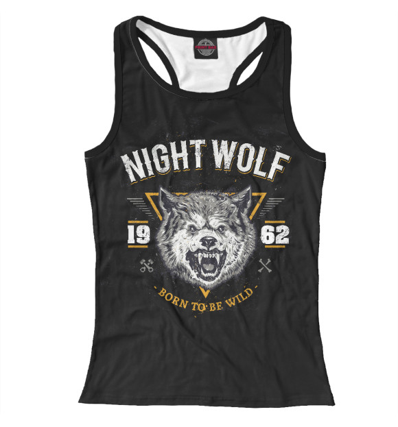 Женская майка-борцовка с изображением Год рождения 1962 цвета Белый