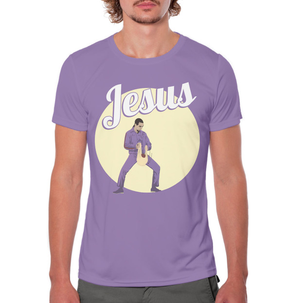 Мужская футболка с изображением Большой Лебовски: Иисус цвета Белый