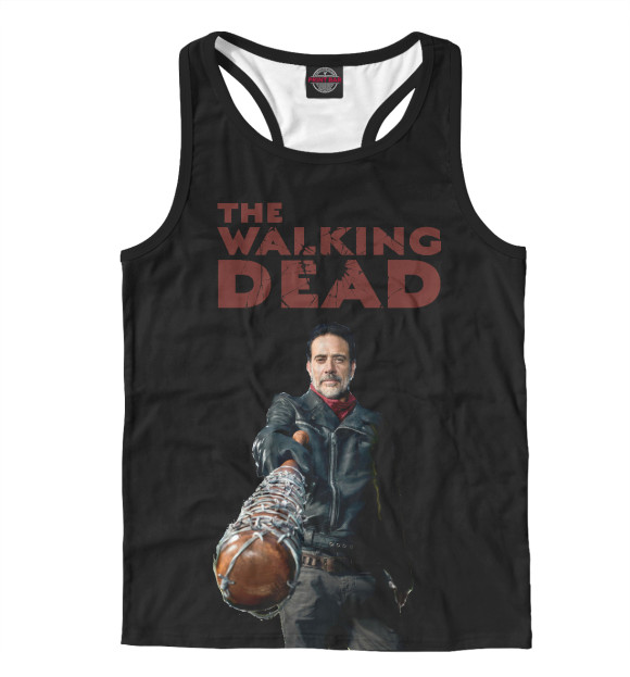 Мужская майка-борцовка с притом Negan цвета Белый Мужская майка-борцовка с изображением Negan цвета Белый