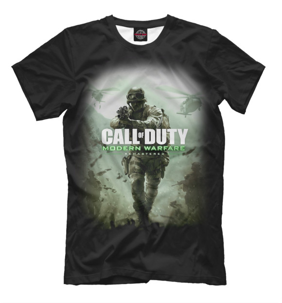 Футболка для мальчиков с изображением Call of Duty цвета Черный