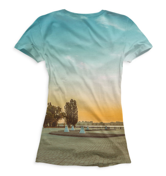 Женская футболка с изображением Воронеж цвета Белый