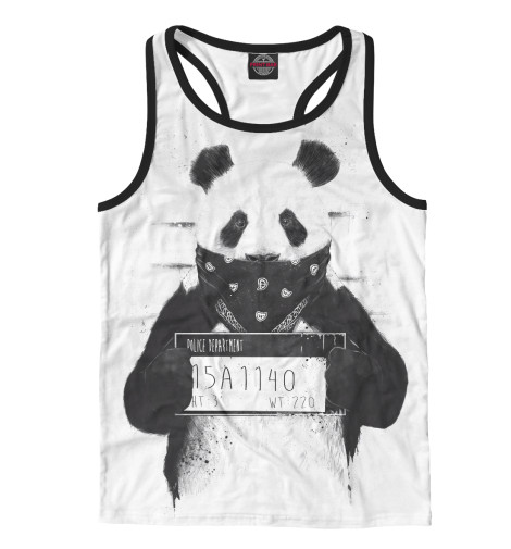 

Майки борцовки Print Bar, Белый, Панда арестован