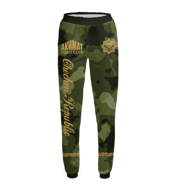 Женские спортивные штаны с изображением Чечня Ахмат Камуфляж цвета Белый