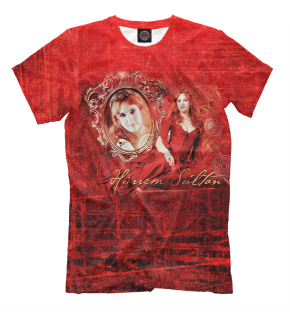 Мужская футболка с изображением Огненная Хюррем цвета Молочно-белый