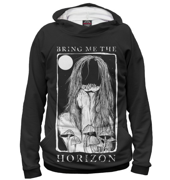 Мужское худи с изображением Bring Me The Horizon цвета Белый