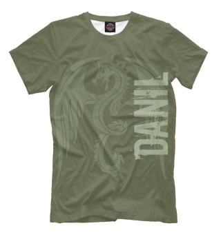 Мужская футболка Даниил и дракон