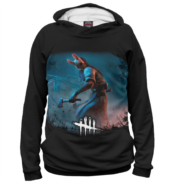 Женское худи с изображением Dead by Daylight цвета Белый