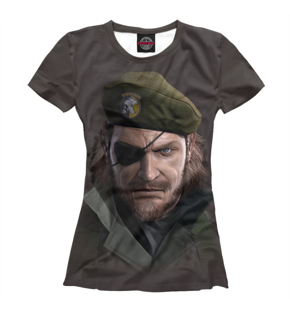 Женская футболка с изображением Metal Gear цвета Белый