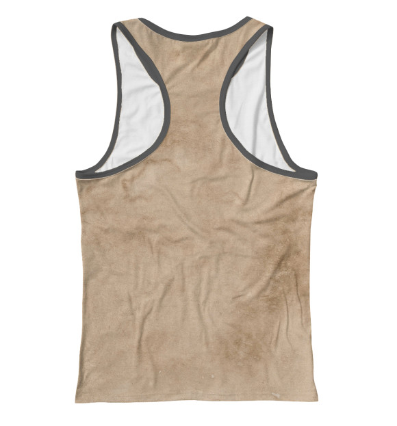 Женская майка-борцовка с изображением Лев цвета Белый