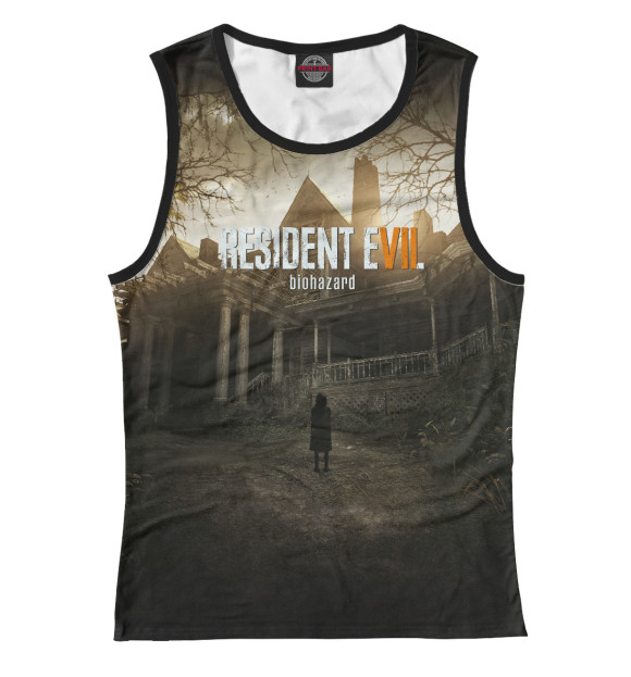 Майка для девочки с изображением Resident Evil цвета Белый