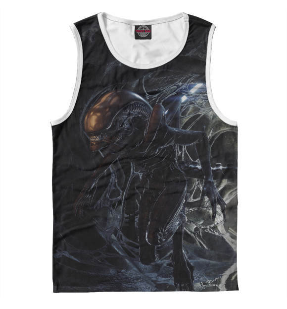 Майка для мальчика с изображением Alien Чужой цвета Р‘РµР»С‹Р№