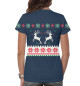 Женская футболка Свитер с оленями