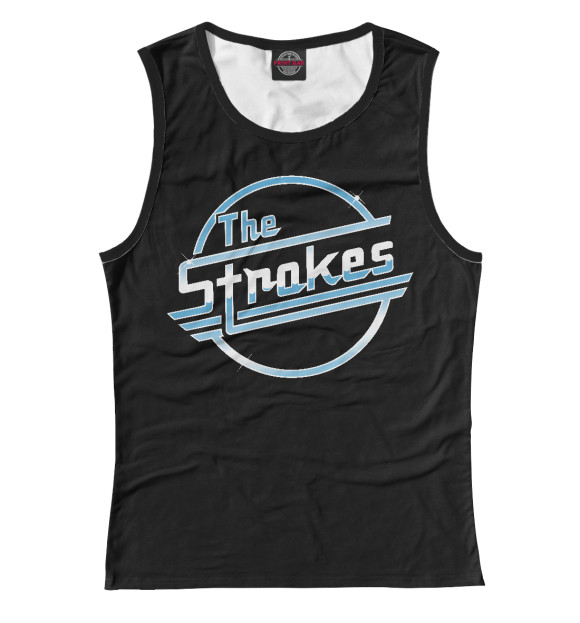 Женская майка с изображением The Strokes цвета Белый