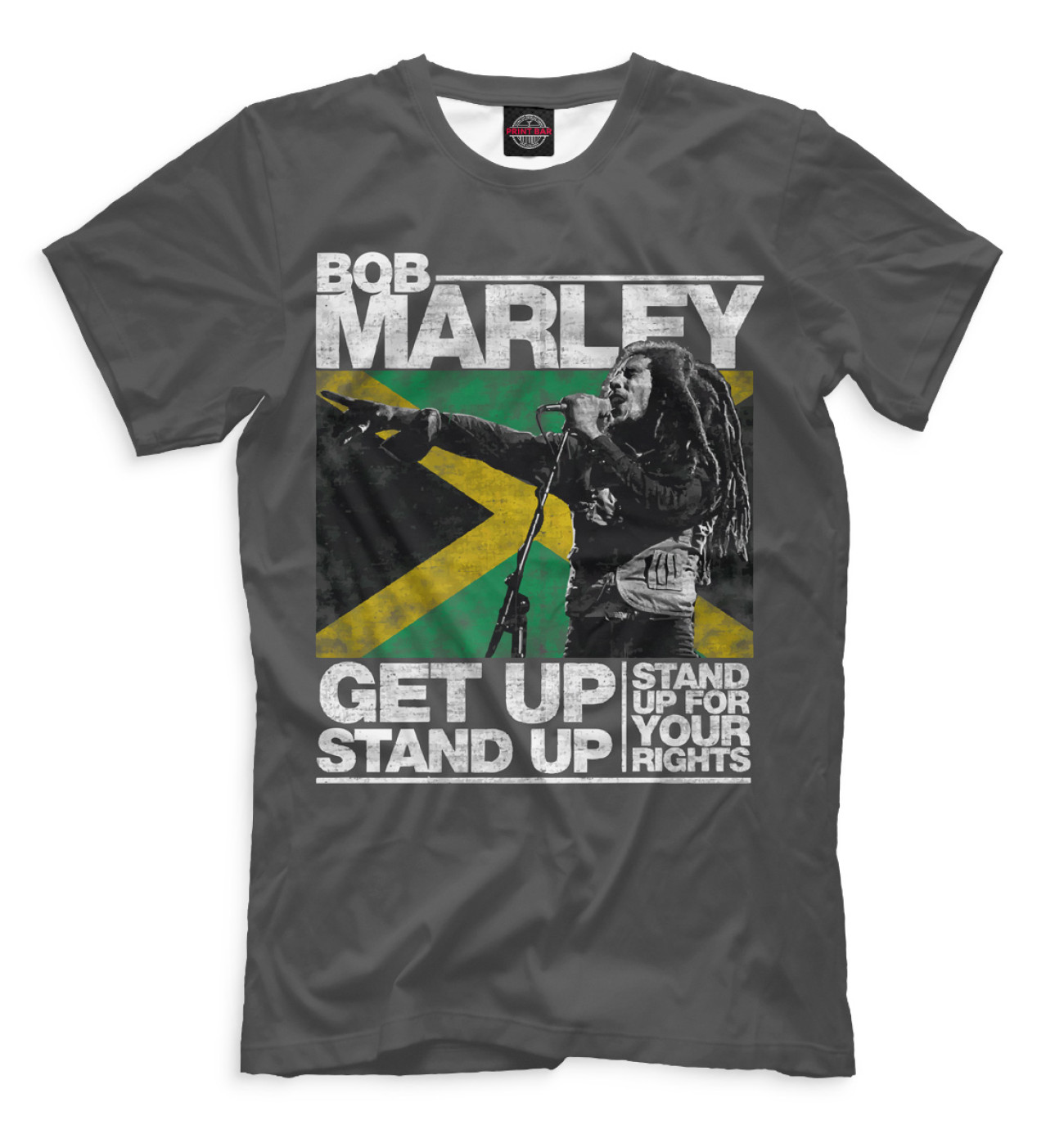 Мужская Футболка Bob Marley, артикул: BOB-294619-fut-2