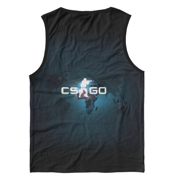 Мужская майка с изображением CS GO цвета Белый