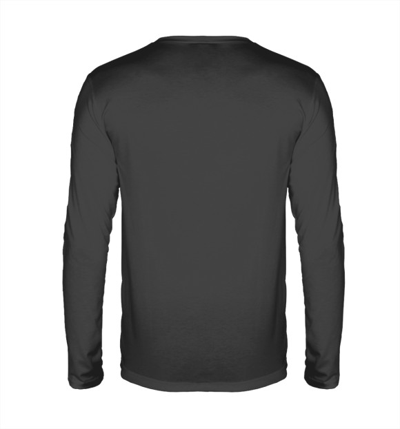 Мужской лонгслив с изображением Мотоцикл цвета Белый