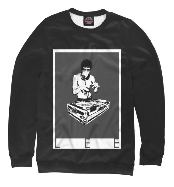 Женский свитшот с изображением DJ LEE цвета Белый