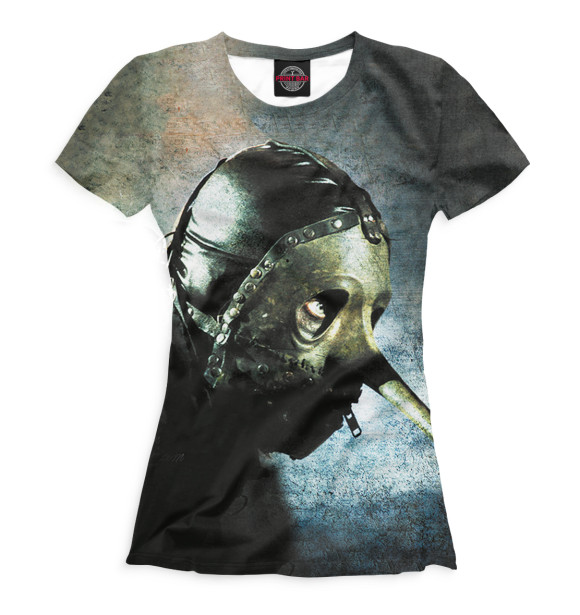 Футболка для девочек с изображением Slipknot цвета Белый