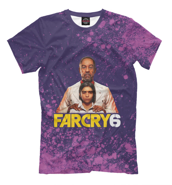 Мужская футболка с изображением Far Cry 6 цвета Белый