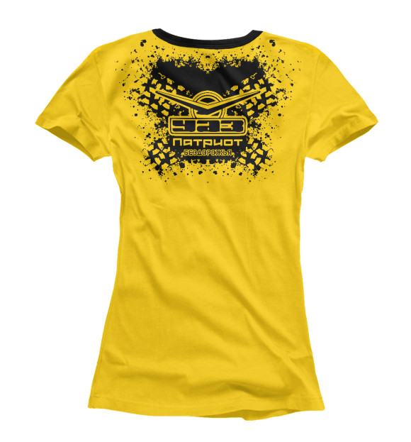 Футболка для девочек с изображением УАЗ Патриот бездорожья цвета Белый