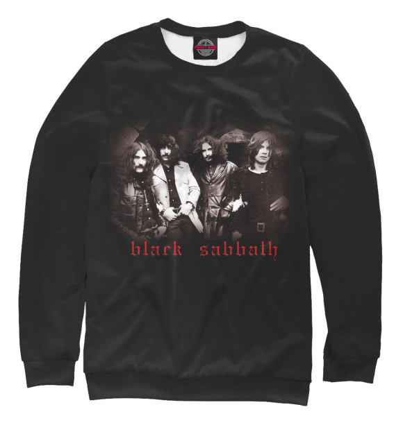 Женский свитшот с изображением Black Sabbath & Ozzy Osbourne цвета Белый