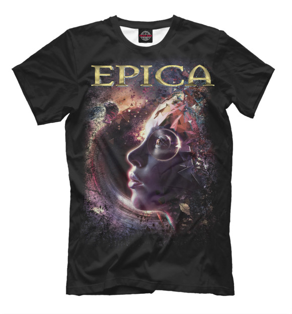 Мужская футболка с изображением EPICA цвета Черный