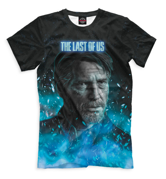 Мужская футболка с изображением Джоэл The Last of Us цвета Белый