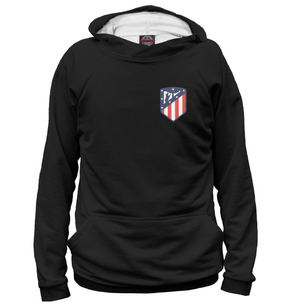 Женское худи с изображением Atletico Madrid цвета Белый