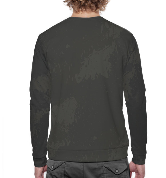 Мужской свитшот с изображением Год лошади — 1966 цвета Белый