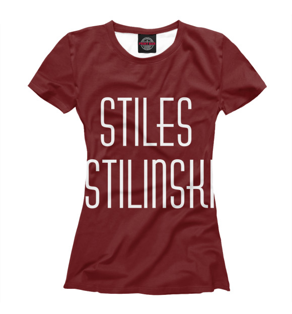 Женская футболка с изображением Stiles Stilinski цвета Белый