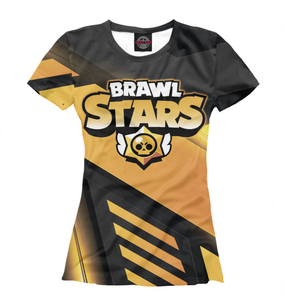 Женская футболка с изображением Brawl Stars цвета Белый
